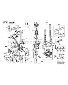 Bosch POF 1400 ACE 3603B6C741 Spare Parts