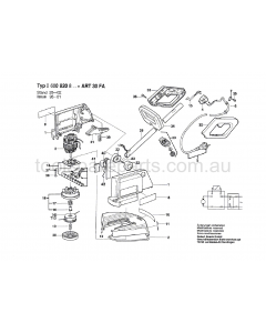 Bosch ART 30 FA 0600820837 Spare Parts