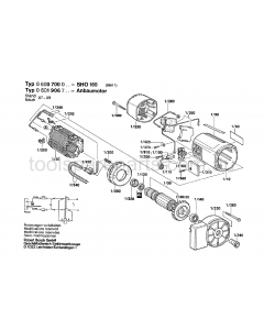 Bosch SHO 160 0600700037 Spare Parts