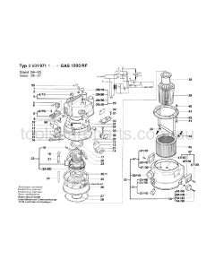 Bosch GAS 1000 RF 0601971137 Spare Parts