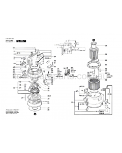 Bosch GAS 1000 RF 0601971237 Spare Parts