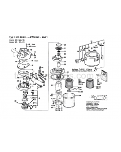 Bosch PAS 850 0603284037 Spare Parts
