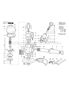 Bosch 2.5 KW 0607355100 Spare Parts