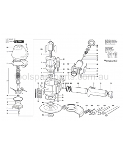 Bosch 2.5 KW 0607355102 Spare Parts