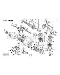 Bosch GWS 1200 C 3601H22041 Spare Parts