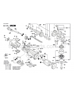 Bosch GWS 12-125CI 3601G93040 Spare Parts