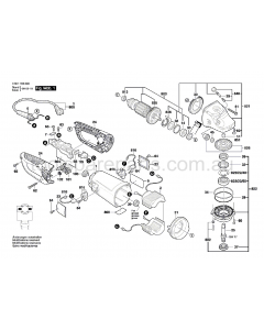 Bosch GWS 26-180 B 3601H55K40 Spare Parts