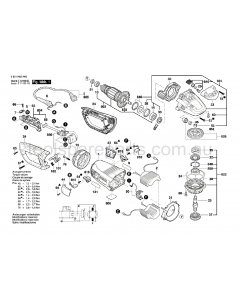 Bosch GWS 26-230 LVI 3601H95H40 Spare Parts