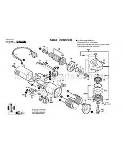 Bosch GWS 6-115 06013750AA Spare Parts