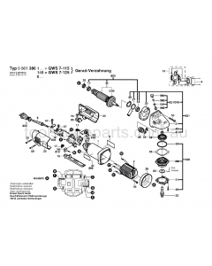 Bosch GWS 7-115 0601380137 Spare Parts