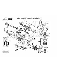 Bosch GWS 7-115 0601800037 Spare Parts
