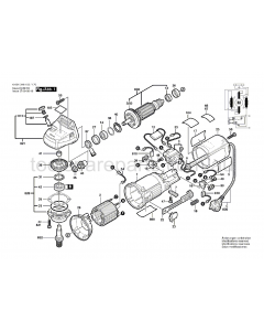 Bosch GWS 7-125 0601348137 Spare Parts