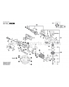 Bosch GWS 9-125 0601381037 Spare Parts