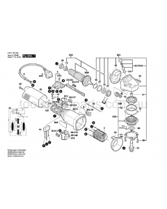 Bosch GWS 9-125 0601701037 Spare Parts