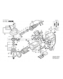 Bosch GWS 9-125 C 0601348637 Spare Parts