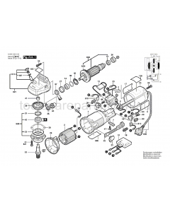 Bosch GWS 9-125 CM 0601343137 Spare Parts