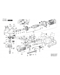 Bosch GWS 9-150 C 0601345637 Spare Parts