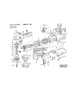 Bosch PWS 12-180 0603276037 Spare Parts