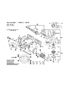 Bosch PWS 13-125 CE 0603280737 Spare Parts