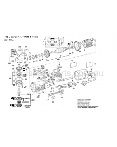 Bosch PWS 6-115 E 0603277737 Spare Parts
