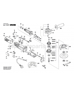 Bosch PWS 620-100 3603D14040 Spare Parts