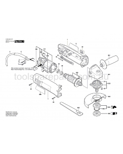 Bosch PWS 7-100 0603402037 Spare Parts