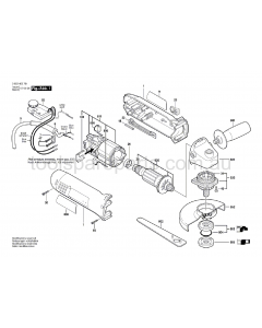 Bosch PWS 850 CE 0603405761 Spare Parts