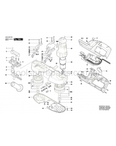 Bosch GCB 18 V-LI 3601BA0340 Spare Parts