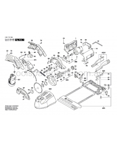 Bosch GKS 10.8 V-LI 3601FA1040 Spare Parts