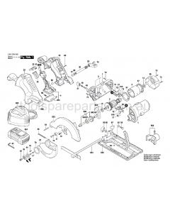 Bosch GKS 18 V-LI 3601F6H040 Spare Parts