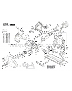 Bosch GKS 235 Turbo 3601EA2040 Spare Parts
