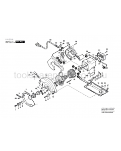 Bosch GKS 7 1/4" 0601573037 Spare Parts