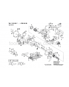 Bosch PKS 54 CE 0603223737 Spare Parts