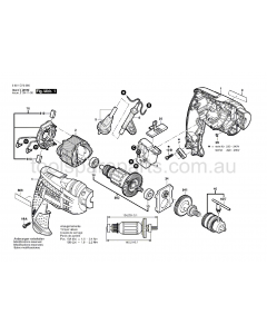 Bosch GBM 10 RE 3601D73540 Spare Parts