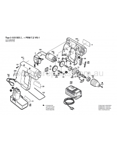 Bosch PBM 7.2 VS-1 0603933237 Spare Parts