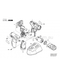 Bosch GSR 10.8 V-LI 3601J92U04 Spare Parts