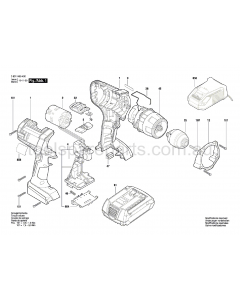 Bosch GSR 14.4 VE-2-LI 3601H65440 Spare Parts