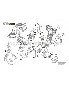 Bosch PDR 14.4 V 3603J17440 Spare Parts