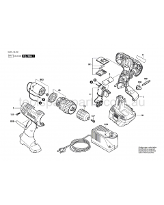 Bosch PSR 14.4-2 3603J16G40 Spare Parts