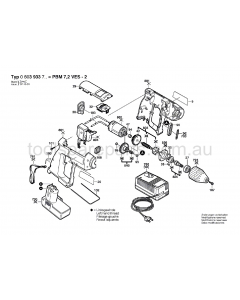 Bosch PBM 7.2 VES-2 0603933737 Spare Parts