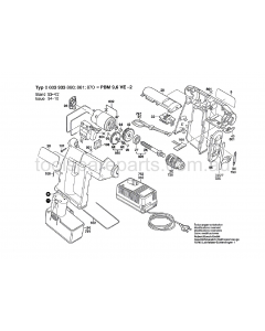 Bosch PBM 9.6 VE-2 0603933864 Spare Parts
