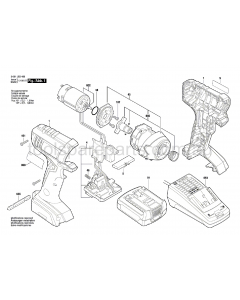 Bosch GDR 1440-LI 3601JB3440 Spare Parts