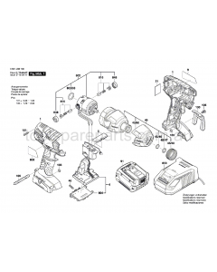 Bosch GDX 18 V-LI 3601JB8140 Spare Parts