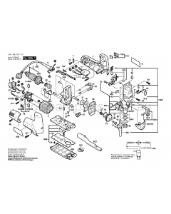 Bosch GST 100 CE 0601588737 Spare Parts