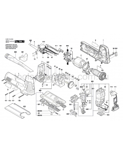 Bosch GST 140 CE 3601E14040 Spare Parts