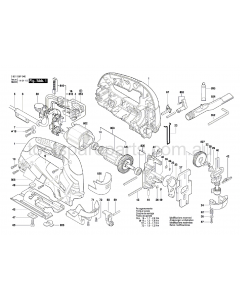 Bosch GST 75 BE 3601E8F040 Spare Parts