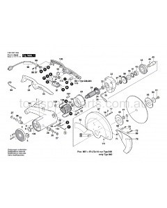 Bosch GCO 14-2 0601B11037 Spare Parts
