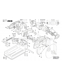Bosch GCO 2000 3601L17040 Spare Parts