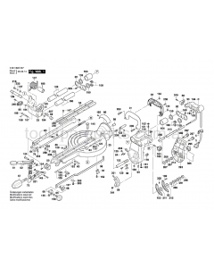 Bosch GCM 10 SD 0601B22537 Spare Parts