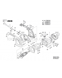 Bosch GCM 10M 3601M20140 Spare Parts